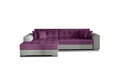 Coltar extensibil stanga 4 locuri, ELTAP, Sorento, 296x194x78 cm, lemn/poliester, violet/gri