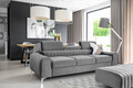 Canapea extensibila 3 locuri, ELTAP, SO-LAU-03NU, Laurence, 261x97x105 cm, lemn/poliester, gri deschis