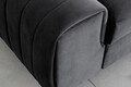 Canapea extensibila 3 locuri, ELTAP, SO-LAU-06NU, Laurence, 261x97x105 cm, lemn/poliester, gri inchis