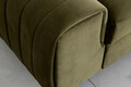 Canapea extensibila 3 locuri, ELTAP, SO-LAU-33NU, Laurence, 261x97x105 cm, lemn/poliester, verde olive