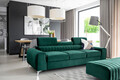Canapea extensibila 3 locuri, ELTAP, SO-LAU-35NU, Laurence, 261x97x105 cm, lemn/poliester, verde inchis