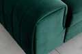 Canapea extensibila 3 locuri, ELTAP, SO-LAU-35NU, Laurence, 261x97x105 cm, lemn/poliester, verde inchis