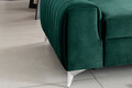 Canapea extensibila 3 locuri, ELTAP, SO-LAU-35NU, Laurence, 261x97x105 cm, lemn/poliester, verde inchis