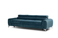 Canapea extensibila 3 locuri, ELTAP, SO-LAU-40NU, Laurence, 261x97x105 cm, lemn/poliester, albastru inchis