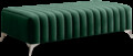 Bancheta, ELTAP, PU-LAU-35NU, Laurence, 132x64x36 cm, poliester, verde inchis