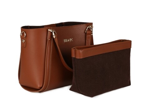 Geanta Beverly Hills Polo Club, 611, piele ecologica, maro