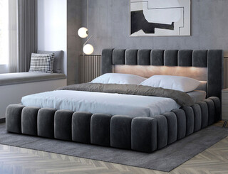 160x200 cm, Gri inchis