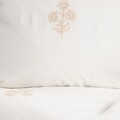 Lenjerie de pat dubla Imbro, Homla, 3 piese, 160x200 cm, bumbac, bej