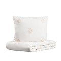 Lenjerie de pat King Size, Imbro, Homla, 3 piese, 200x220 cm, bumbac, bej