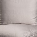 Lenjerie de pat dubla Bamsa, Homla, 3 piese, 160x200 cm, bumbac/bambus, gri
