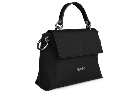 Geanta Beverly Hills Polo Club, 121, piele naturala, negru