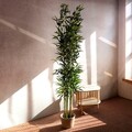 Planta artificiala bambus Tropical Zone, Homla, 180 cm, plastic, verde