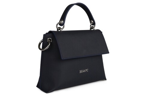 Geanta Beverly Hills Polo Club, 121, piele naturala, bleumarin