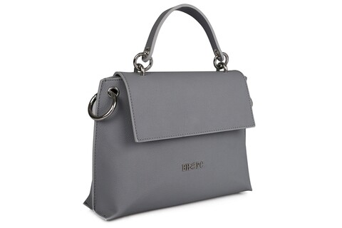 Geanta Beverly Hills Polo Club, 121, piele naturala, gri