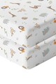 Set cearceaf de pat cu elastic pentru copii, Junge Jungle, Wheeppo, Bumbac Ranforce