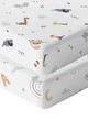 Set cearceaf de pat cu elastic pentru copii, Abc Dinozor, Wheeppo, Bumbac Ranforce