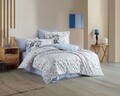 Lenjerie de pat dubla 4 piese, L'essentiel Maison, Fiesta, Albastru
