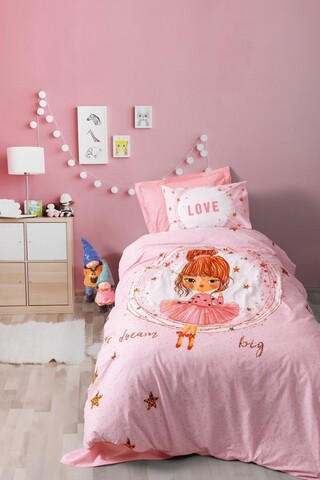 Lenjerie de pat pentru o persoana Young, L'essentiel Maison, Jerry, Roz