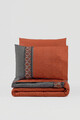 Lenjerie de pat dubla, Tamaya - Tile Red, Cotton Box, Bumbac Ranforce