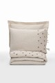 Lenjerie de pat dubla, L'essentiel Maison, Arie, Crem