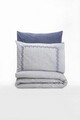 Lenjerie de pat pentru o persoana, Nitsa - Dark Blue, Cotton Box, Bumbac Ranforce 
