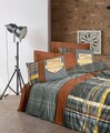 Lenjerie de pat dubla, Ramiro - Cinnamon, Cotton Box, Bumbac Ranforce