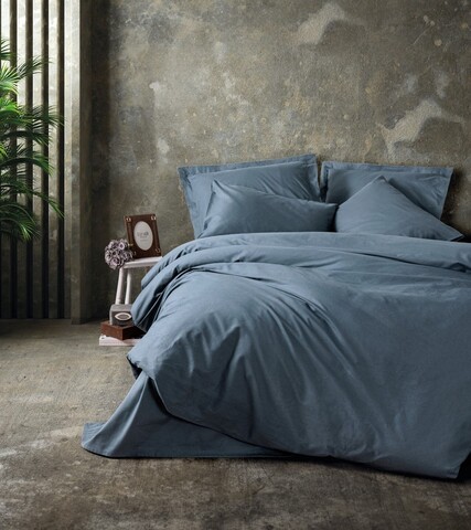 Lenjerie de pat dubla, L'essentiel Maison, Plain, Antracit
