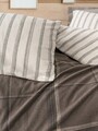 Lenjerie de pat dubla, Caldo - Brown, Cotton Box, 50% bumbac / 50% poliester