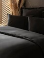 Lenjerie de pat dubla, Silky - Black, Cotton Box, Lyocell/Bumbac