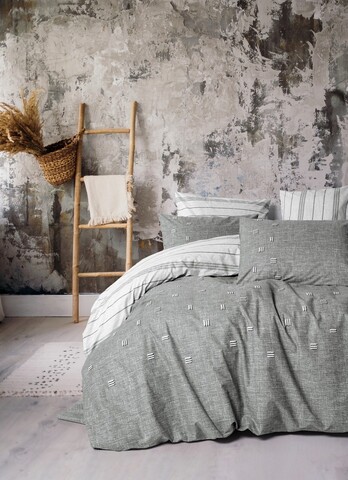 Lenjerie de pat dubla, Patara - Grey, Cotton Box, Bumbac Ranforce