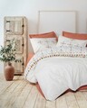 Lenjerie de pat dubla, L'essentiel Maison, Milis, Caramiziu