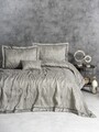 Set cuvertura de pat dubla 3 piese, L'essentiel Maison, Kaylan, Bej