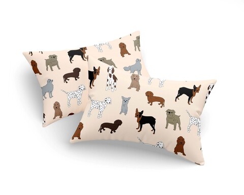 Set 2 fete de perna, L'essentiel Maison, Havhav, 65% bumbac/35% poliester, Crem