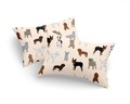 Set 2 fete de perna, L'essentiel Maison, Havhav, 65% bumbac/35% poliester, Crem