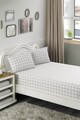 Set de pat dublu (cearceaf cu elastic si perne) 3 piese, L'essentiel Maison, Artus, Gri