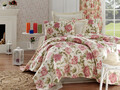 Set cuvertura pique dubla, L'essentiel Maison, Care, Pink / Cream / Green