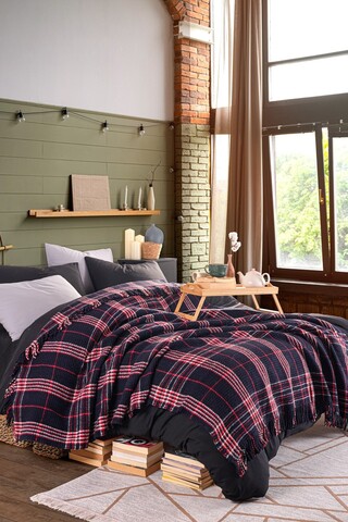 Patura Double, L'essentiel Maison, Warm Soft, Albastru inchis