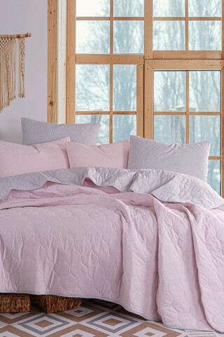 Cuvertura Single 155x200 cm, L'essentiel Maison, Solid, Pulbere / Gri