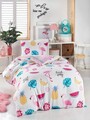 Lenjerie de pat pentru o persoana 2 piese, L'essentiel Maison, Kokteyl, 65% bumbac/35% poliester, White / Pink / Blue / Black