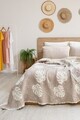 Set cuvertura pique dubla, Forest - Beige, Şaheser, Bumbac;Poliester