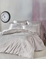 Lenjerie de pat dubla, L'essentiel Maison, Lucio, Gri deschis