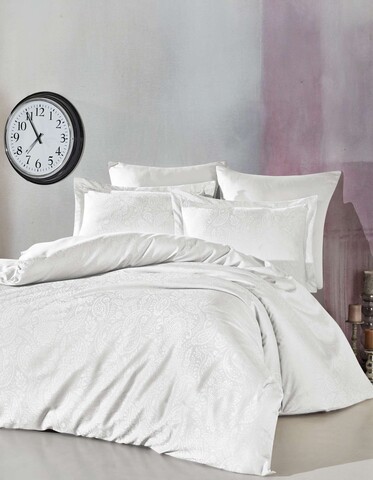 Lenjerie de pat dubla, L'essentiel Maison, Lucio, Crem