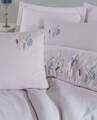 Lenjerie de pat dubla, L'essentiel Maison, Nilda, Gri deschis