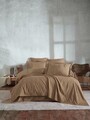 Set cuvertura de pat dubla 3 piese, L'essentiel Maison, Noris, Galben mustar