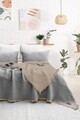 Set cuvertura de pat dubla 3 piese, Alda - Grey, Şaheser, Bumbac;Poliester