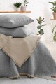 Set cuvertura de pat dubla 3 piese, Alda - Grey, Şaheser, Bumbac;Poliester