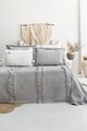 Set cuvertura de pat dubla 3 piese, L'essentiel Maison, Brianna, Gri