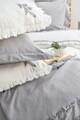 Set cuvertura de pat dubla 3 piese, L'essentiel Maison, Brianna, Gri