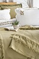 Set cuvertura de pat dubla 3 piese, L'essentiel Maison, Brianna, Kaki