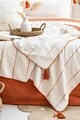 Set cuvertura de pat dubla 3 piese, L'essentiel Maison, Eva, Caramiziu